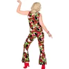 Disfraz de Años 70 Groovy Style Jumpsuit para mujer