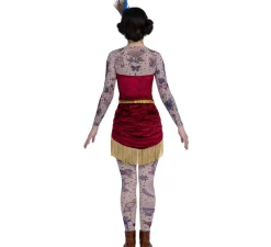 Disfraz de Artista Tatuada para mujer