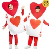 Eurocarnavales-Fyasa Disfraz de As de Corazones Infantil – Traje de Carta de Póker con Gorro