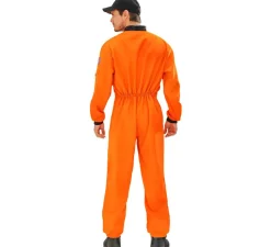 Disfraz de Astronauta Naranja con Insignia para hombre