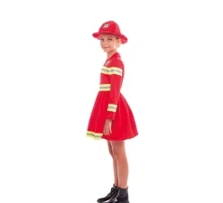 Clearance Disfraz de Bombera Rojo y Amarillo para niña