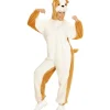 Disfraz de Bulldog Blanco en Peluche Suave para adulto