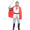 Clearance Disfraz de Caballero Cruzadas Cristianas para hombre