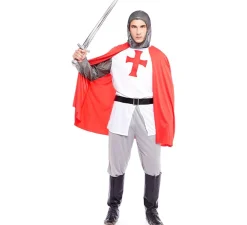 Clearance Disfraz de Caballero Cruzadas Cristianas para hombre