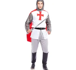 Clearance Disfraz de Caballero Cruzadas Cristianas para hombre