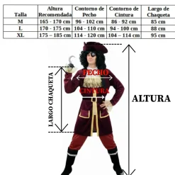 Disfraz de Capitán Garfio para Hombre