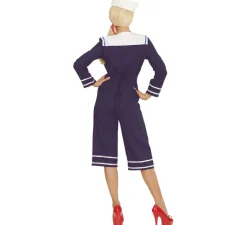 Online Disfraz de Chica Marinera Pin Up Años 50 para mujer