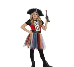 Disfraz de Chica Pirata Multicolor para niña