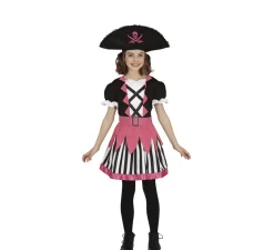 Disfraz de Chica Pirata Rosa para niña