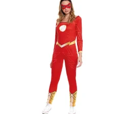 Disfraz de Chica Rápida Rojo para mujer