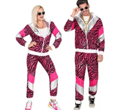 Discount Disfraz de Chándal Print Tigre Rosa Años 80 para mujer