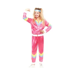 Discount Disfraz de Chándal Rosa Años 80 para niña