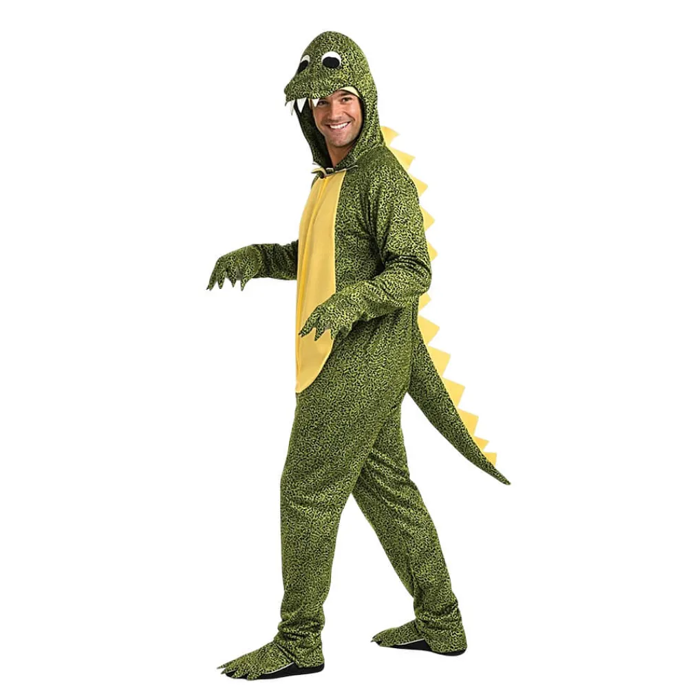 Sale Disfraces Lucero Disfraz de Cocodrilo o Dinosaurio Adulto – Mono Completo