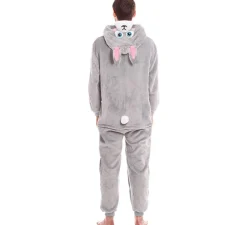 Disfraz de Conejo Gris con Capucha para hombre