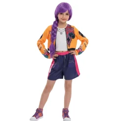 Dysmad Disfraz de Demon Hunter Pop Star Infantil – Conjunto Urbano de 2 Piezas para Niña