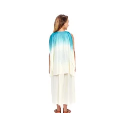 Clearance Disfraz de Diosa Griega Azul y Blanco para niña