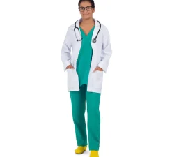 Disfraz de Doctora con Uniforme Verde para mujer
