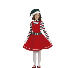 Online Disfraz de Elfa de Papá Noel para niña