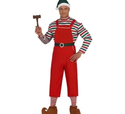 Disfraz de Elfo de Papá Noel para hombre