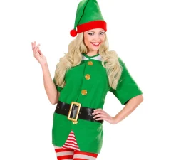 Disfraz de Elfo de Papá Noel sin pantalones para adultos