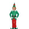 Disfraz de Elfo verde y rojo para niño