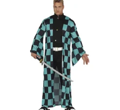 Disfraz de Espadachín Anime Demon Slayer para hombre