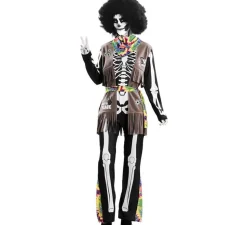 Disfraz de Esqueleto Hippie para adultos