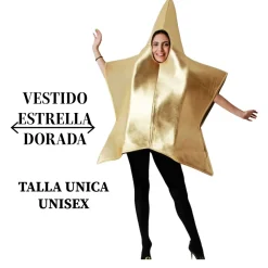 Clearance Kebedo Moda Disfraz de Estrella Dorada Brillante