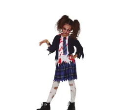 Outlet Disfraz de Estudiante de Secundaria Zombie para niña
