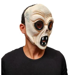 Outlet Kebedo Moda Disfraz de Extraterrestre hombre adulto - Máscara de Látex, Túnica y Guantes