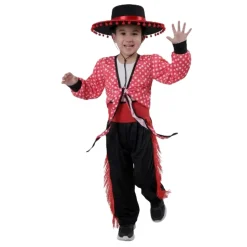 Outlet Kebedo Moda Disfraz de Flamenco Traje Cordobés Regional Bailarín Infantil Tallas 1-12 años