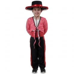 Outlet Kebedo Moda Disfraz de Flamenco Traje Cordobés Regional Bailarín Infantil Tallas 1-12 años