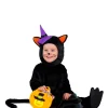 Disfraz de Gatito Negro con Calabaza para bebé y niños