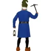 Clearance Disfraz de Gnomo Azul Trabajador para hombre