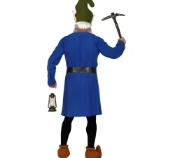 Clearance Disfraz de Gnomo Azul Trabajador para hombre