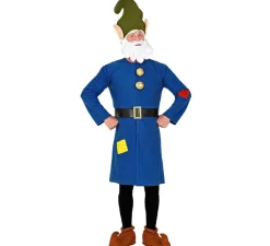 Clearance Disfraz de Gnomo Azul Trabajador para hombre