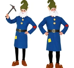 Clearance Disfraz de Gnomo Azul Trabajador para hombre