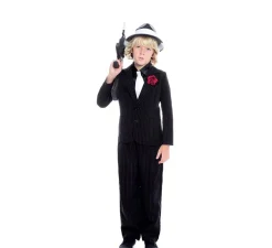 Discount Disfraz de Gánster Jefe Mafioso para niño