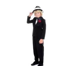 Discount Disfraz de Gánster Jefe Mafioso para niño
