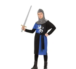 Best Disfraz de Guerrero Medieval Azul para niño