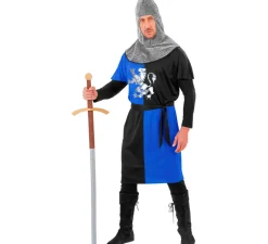 Best Disfraz de Guerrero Medieval Azul para hombre
