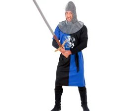 Best Disfraz de Guerrero Medieval Azul para hombre
