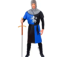 Best Disfraz de Guerrero Medieval Azul para hombre