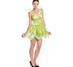 Hot Disfraz de Hada Floral Verde para mujer