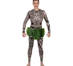 Disfraz de Hawaiano Tatuado Isla Maui para hombre