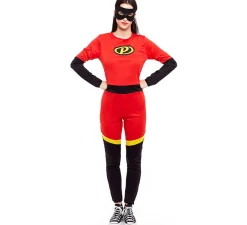 Sale Disfraz de Heroína Party rojo para mujer