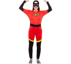 Sale Disfraz de Heroína Party rojo para mujer