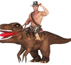 Hot Disfraz de Hinchable Dinosaurio Montado para adultos