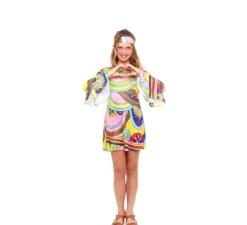 Clearance Disfraz de Hippie estampado Psicodélico para niña
