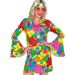 Disfraz de Hippie The 60s Fashion Flower Power Adulto